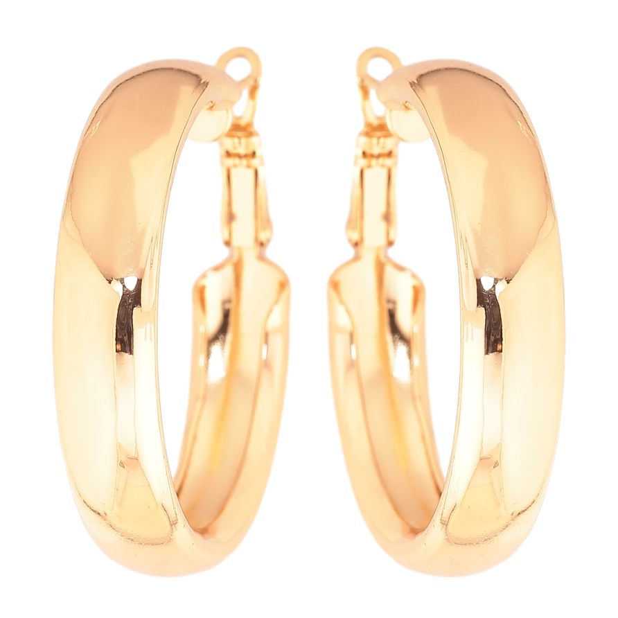 Сережки Xuping колір позолота 18K кільця (конго) Класика ø 3.5см фото №1 Сережки Xuping колір позолота 18K кільця (конго) Класика ø 3.5см фото №1