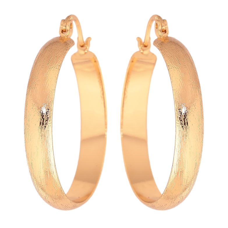 Сережки Xuping колір позолота 18K кільця (конго) Класика ø 3см фото №1 Сережки Xuping колір позолота 18K кільця (конго) Класика ø 3см фото №1