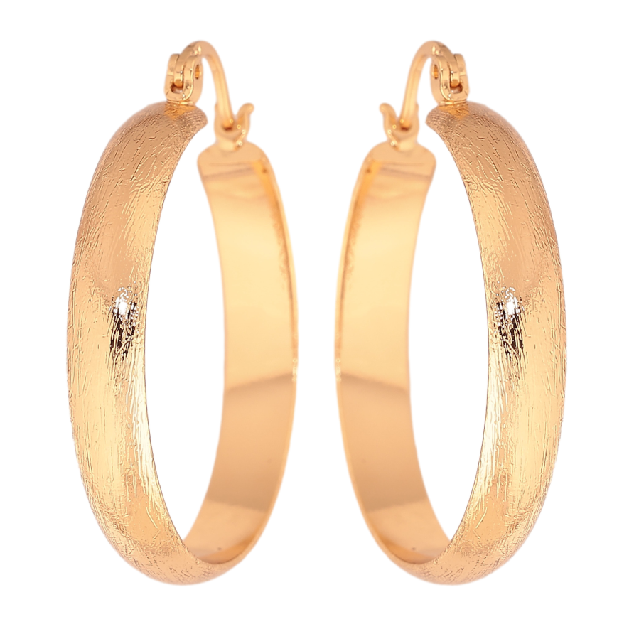 Сережки Xuping колір позолота 18K кільця (конго) Класика ø 3см фото №1 Сережки Xuping колір позолота 18K кільця (конго) Класика ø 3см фото №1