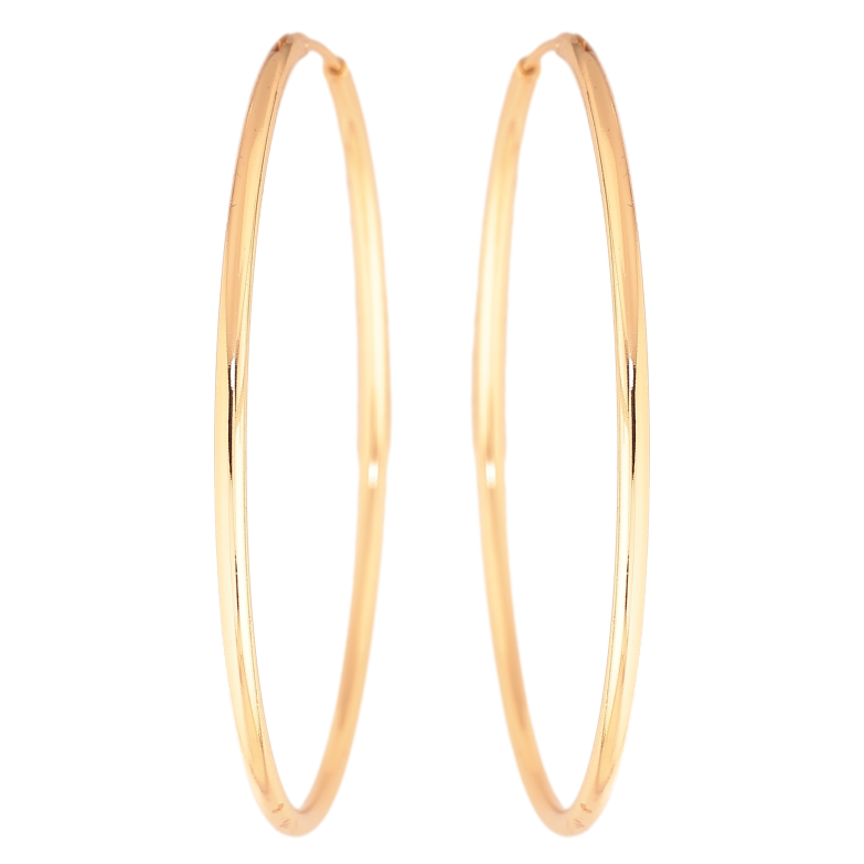 Сережки Xuping колір позолота 18K кільця (конго) Класика ø 5.8см фото №1 Сережки Xuping колір позолота 18K кільця (конго) Класика ø 5.8см фото №1