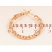 Серьги Xuping цвет позолота 18K кольца (конго) декоративный узор ø 2.5см фото №2 Серьги Xuping цвет позолота 18K кольца (конго) декоративный узор ø 2.5см фото №2