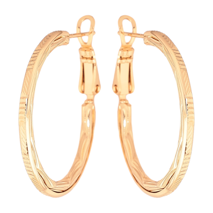 Серьги Xuping цвет позолота 18K кольца (конго) декоративный узор ø 3см фото №17 Серьги Xuping цвет позолота 18K кольца (конго) декоративный узор ø 3см фото №17