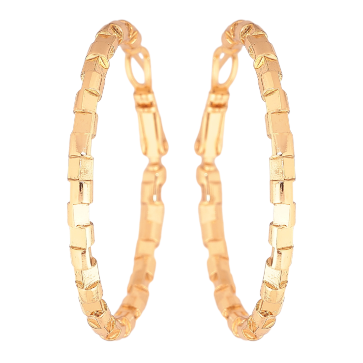 Серьги Xuping цвет позолота 18K кольца (конго) декоративный узор ø 4см фото №24 Серьги Xuping цвет позолота 18K кольца (конго) декоративный узор ø 4см фото №24