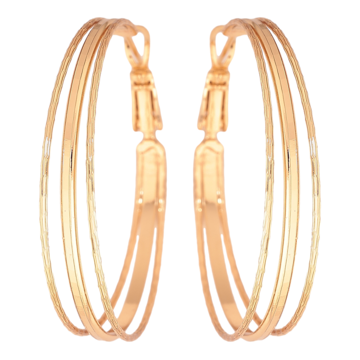 Серьги Xuping цвет позолота 18K кольца (конго) декоративный узор ø 4см фото №21 Серьги Xuping цвет позолота 18K кольца (конго) декоративный узор ø 4см фото №21