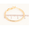 Серьги Xuping цвет Позолота 18K кольца (конго) "Декоративный узор" ø 3см фото №2