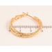 Серьги Xuping цвет Позолота 18K кольца (конго) "Декоративный узор" ø 3см фото №2