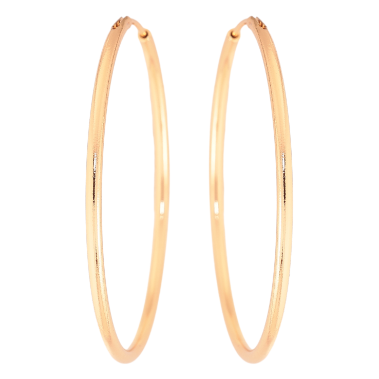 Сережки Xuping колір Позолота 18K кільця (конго) "Декоративний візерунок" ø 4.8см фото №24