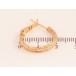 Сережки Xuping колір Позолота 18K кільця (конго) "Декоративний візерунок" ø 2см фото №2