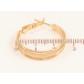 Сережки Xuping колір Позолота 18K кільця (конго) "Декоративний візерунок" ø 2.5см фото №2 Сережки Xuping колір Позолота 18K кільця (конго) "Декоративний візерунок" ø 2.5см фото №2