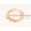 Сережки Xuping колір Позолота 18K кільця (конго) "Декоративний візерунок" ø 2.5см фото №2 Сережки Xuping колір Позолота 18K кільця (конго) "Декоративний візерунок" ø 2.5см фото №2