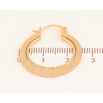 Серьги Xuping цвет Позолота 18K кольца (конго) "Декоративный узор" ø 2.5см фото №2