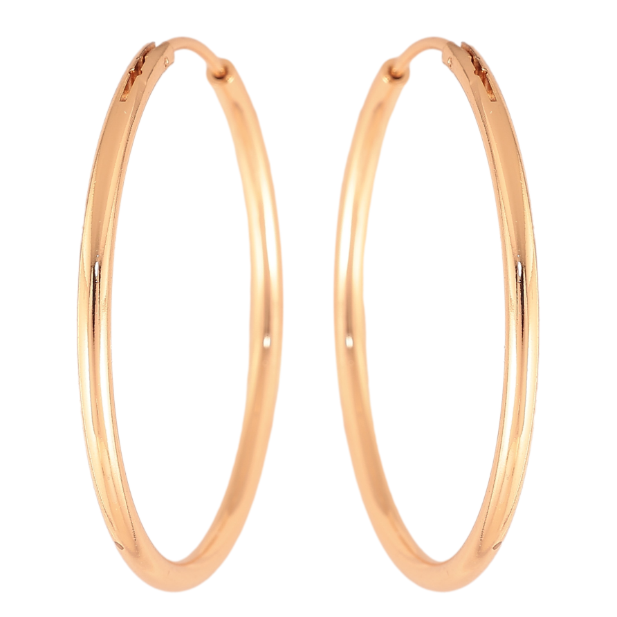 Серьги Xuping цвет Позолота 18K кольца (конго) "Классика" ø 3.5см фото №1