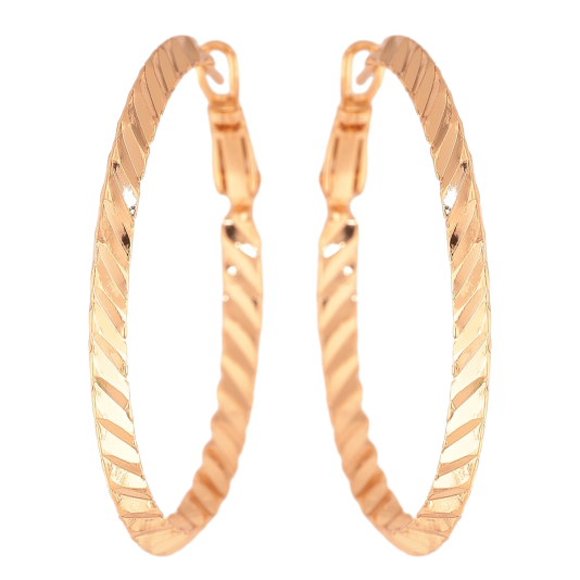 Серьги Xuping цвет Позолота 18K кольца (конго) "Декоративный узор" ø 4см фото №1 Серьги Xuping цвет Позолота 18K кольца (конго) "Декоративный узор" ø 4см фото №1