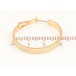 Сережки Xuping колір Позолота 18K кільця (конго) "Декоративний візерунок" ø 3см фото №2