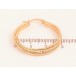 Сережки Xuping колір Позолота 18K кільця (конго) "Декоративний візерунок" ø 3см фото №2 Сережки Xuping колір Позолота 18K кільця (конго) "Декоративний візерунок" ø 3см фото №2