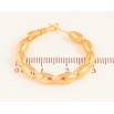 Сережки Xuping колір Позолота 18K кільця (конго) "Декоративний візерунок" ø 3см фото №2 Сережки Xuping колір Позолота 18K кільця (конго) "Декоративний візерунок" ø 3см фото №2