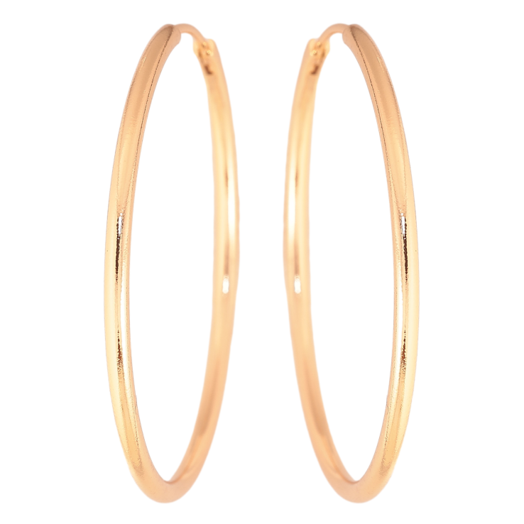 Сережки Xuping колір Позолота 18K кільця (конго) "Класика" ø 4.4см фото №17