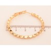Сережки Xuping колір Позолота 18K кільця (конго) "Декоративний візерунок" ø 4см фото №2