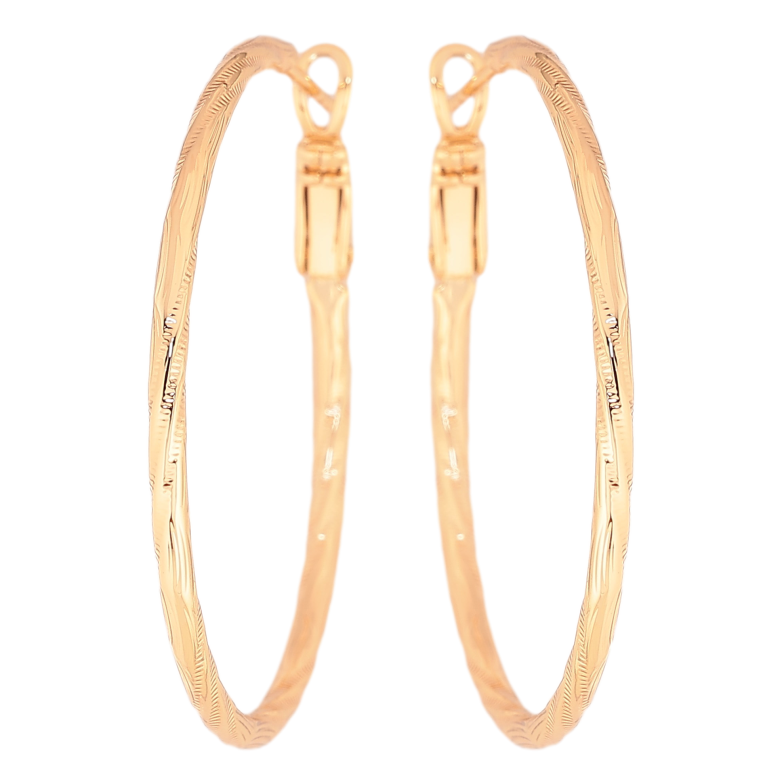 Серьги Xuping цвет Позолота 18K кольца (конго) "Декоративный узор" ø 4см фото №1 Серьги Xuping цвет Позолота 18K кольца (конго) "Декоративный узор" ø 4см фото №1