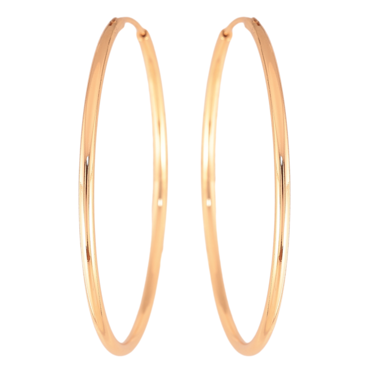 Серьги Xuping цвет Позолота 18K кольца (конго) "Классика" ø 5см фото №15