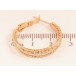 Сережки Xuping колір Позолота 18K кільця (конго) "Декоративний візерунок" ø 2.5см фото №2