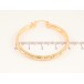 Сережки Xuping колір Позолота 18K кільця (конго) "Декоративний візерунок" ø 4см фото №2