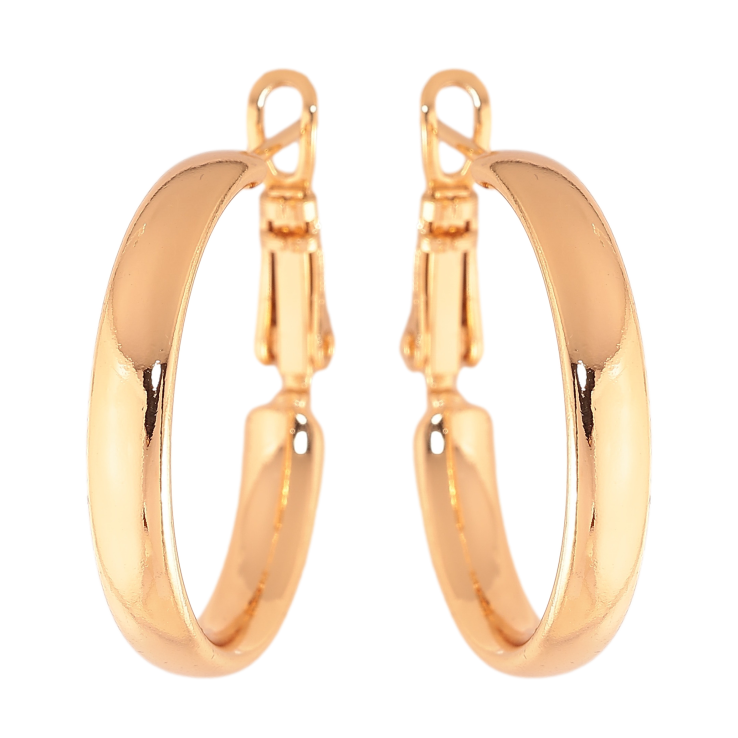 Сережки Xuping колір Позолота 18K кільця (конго) "Классика" ø 2.5см фото №24