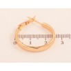 Сережки Xuping колір Позолота 18K кільця (конго) "Классика" ø 2.5см фото №2 Сережки Xuping колір Позолота 18K кільця (конго) "Классика" ø 2.5см фото №2