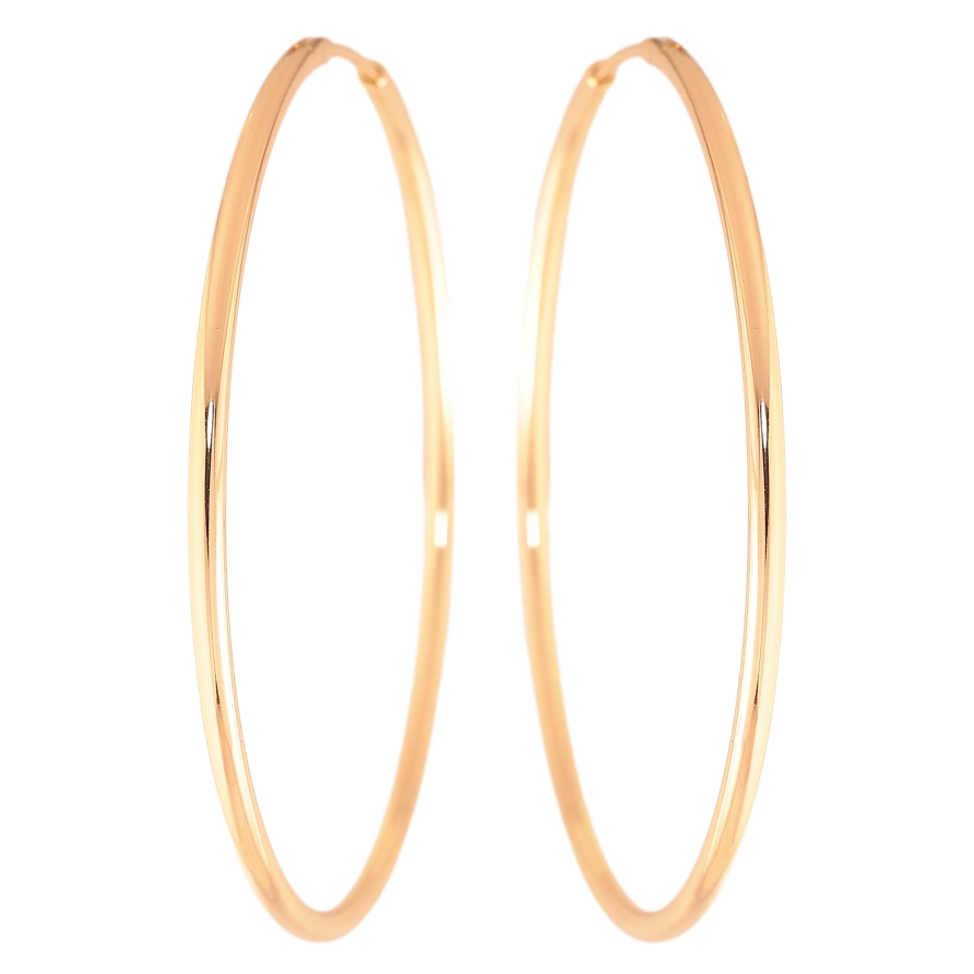 Сережки Xuping колір Позолота 18K кільця (конго) "Классика" ø 5.5см фото №1 Сережки Xuping колір Позолота 18K кільця (конго) "Классика" ø 5.5см фото №1