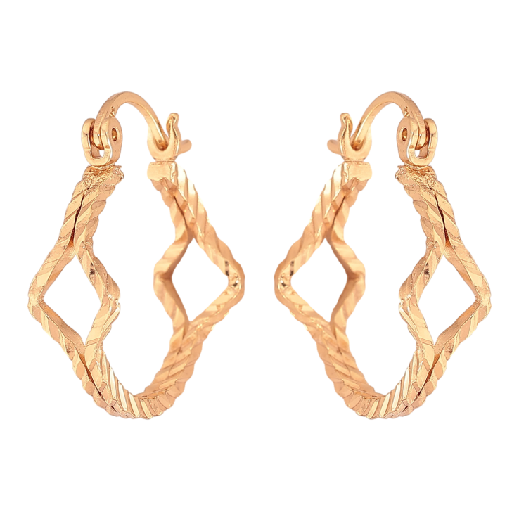 Серьги Xuping цвет Позолота 18K замок-булавка "Декоративный узор" ø 2см фото №6 Серьги Xuping цвет Позолота 18K замок-булавка "Декоративный узор" ø 2см фото №6