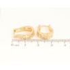 Серьги Xuping цвет Позолота 18K колечки "Декоративный узор" фото №2