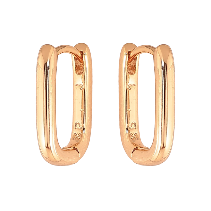 Сережки Xuping колір Позолота 18К колечка "Овальні" фото №20