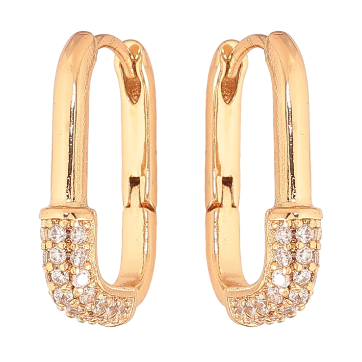 Сережки Xuping колір Позолота 18К колечка "Візерунок з інкрустацією кристалами" фото №19 Сережки Xuping колір Позолота 18К колечка "Візерунок з інкрустацією кристалами" фото №19