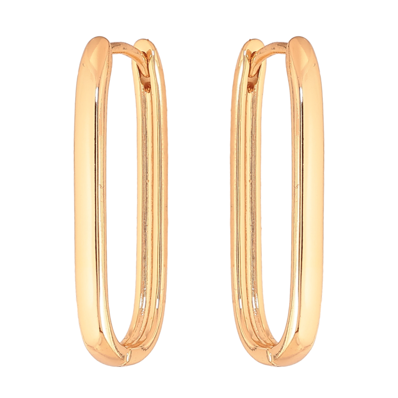 Серьги Xuping цвет Позолота 18К колечки "Овальные" фото №1 Серьги Xuping цвет Позолота 18К колечки "Овальные" фото №1