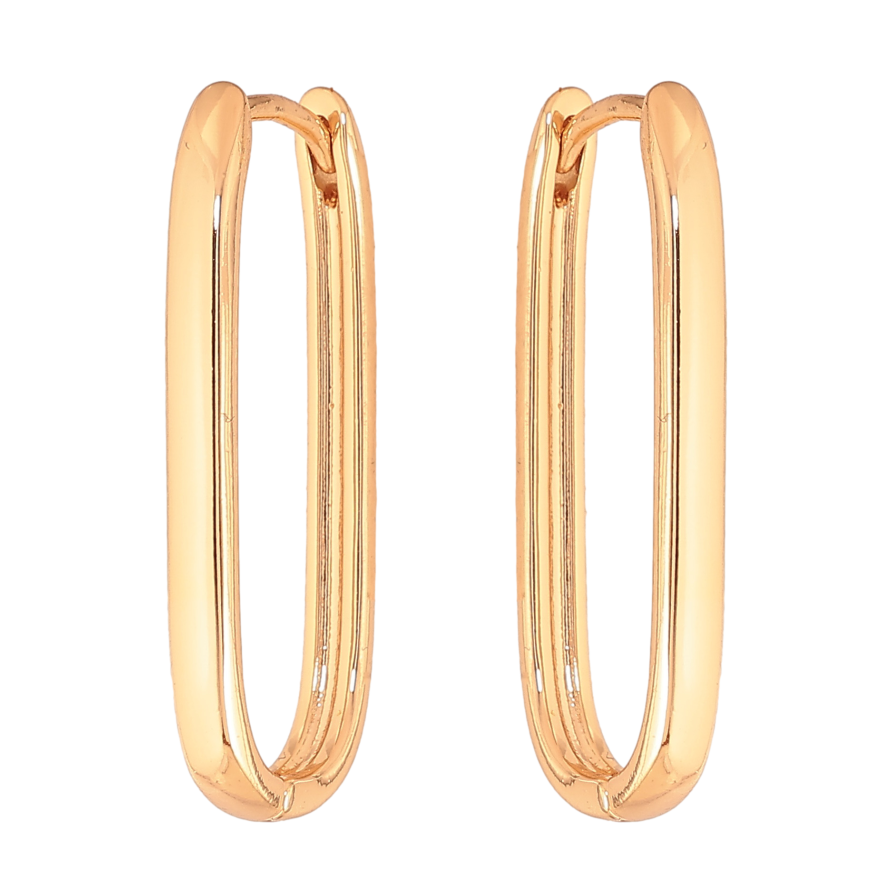 Серьги Xuping цвет Позолота 18К колечки "Овальные" фото №1 Серьги Xuping цвет Позолота 18К колечки "Овальные" фото №1