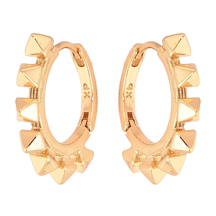 Сережки Xuping колір Позолота 18K колечка "Декоративний візерунок" фото №22 Сережки Xuping колір Позолота 18K колечка "Декоративний візерунок" фото №22