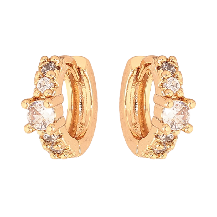 Серьги Xuping цвет Позолота 18К колечки "Узор с кристаллами" фото №14 Серьги Xuping цвет Позолота 18К колечки "Узор с кристаллами" фото №14