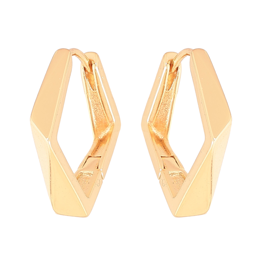 Сережки Xuping колір Позолота 18К колечка "Фігурні" фото №1