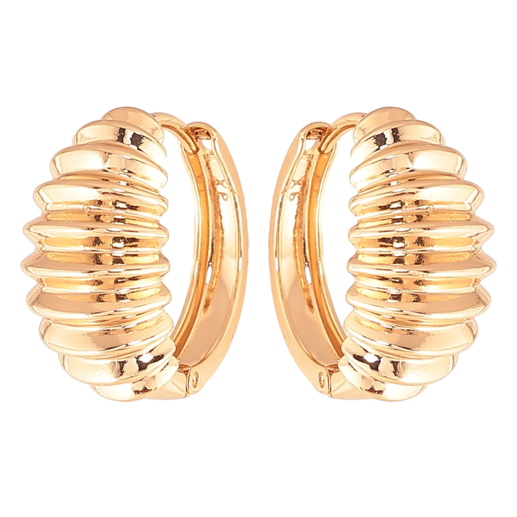 Сережки Xuping колір Позолота 18K колечка "Декоративний візерунок" фото №17