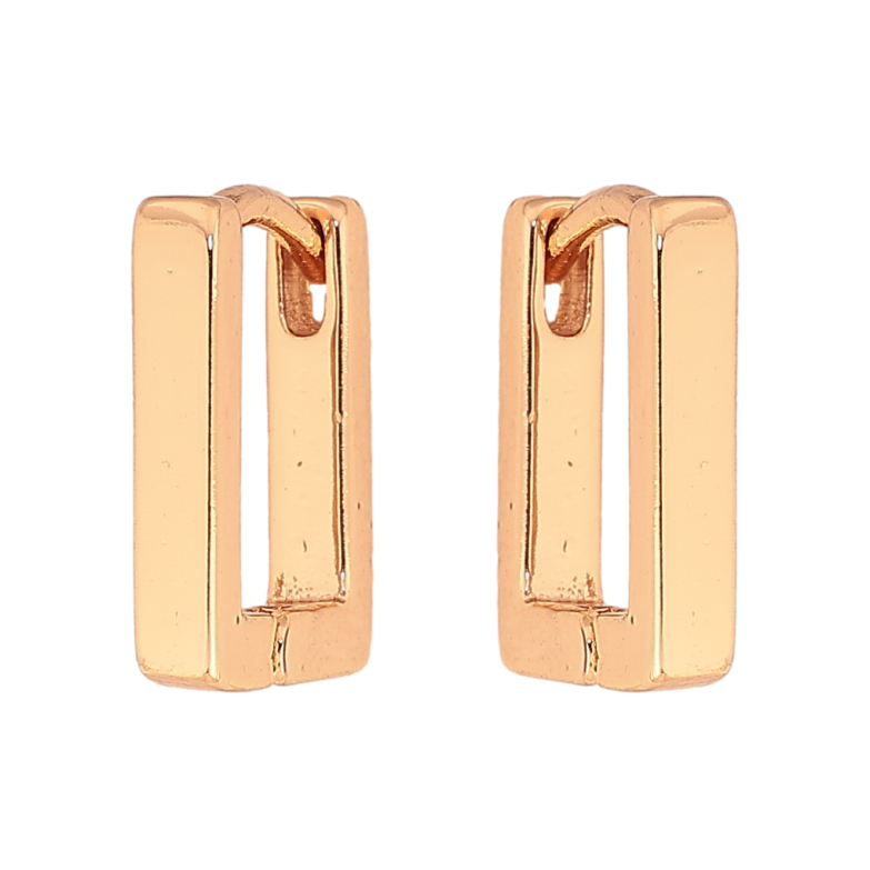 Серьги Xuping цвет Позолота 18К колечки "Прямоугольные" 10х12мм фото №5 Серьги Xuping цвет Позолота 18К колечки "Прямоугольные" 10х12мм фото №5