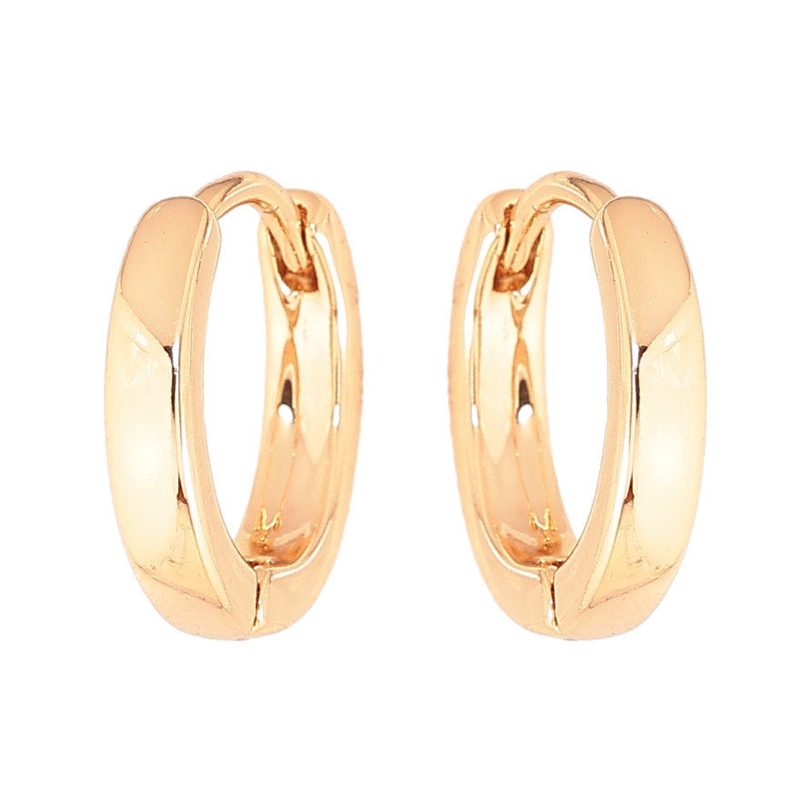 Серьги Xuping цвет Позолота 18К колечки "Классика , шир. 3мм" ø 16мм фото №1