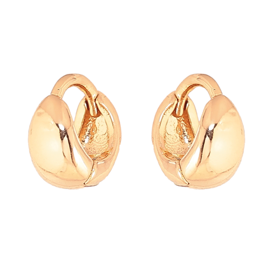 Сережки Xuping колір Позолота 18К колечка "Класика" ø 10мм фото №1