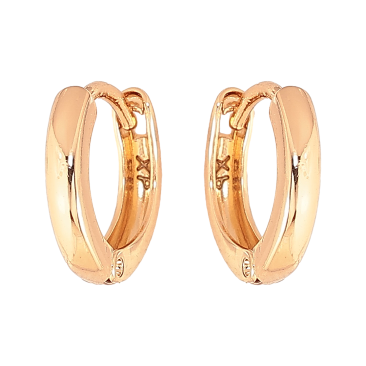 Сережки Xuping колір Позолота 18К колечка "Класика, шир. 2мм" ø 11мм фото №14