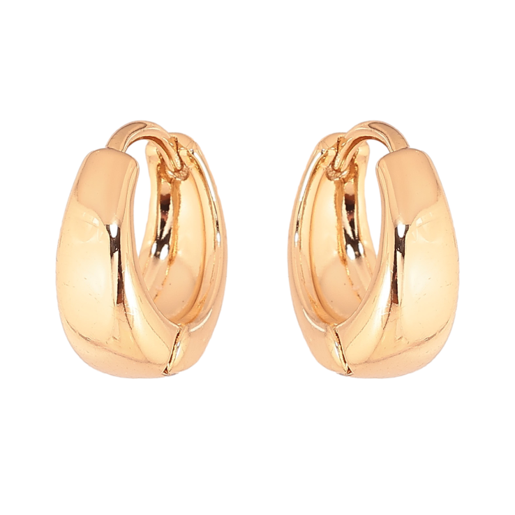 Сережки Xuping колір Позолота 18К колечка "Класика" ø 14мм фото №9