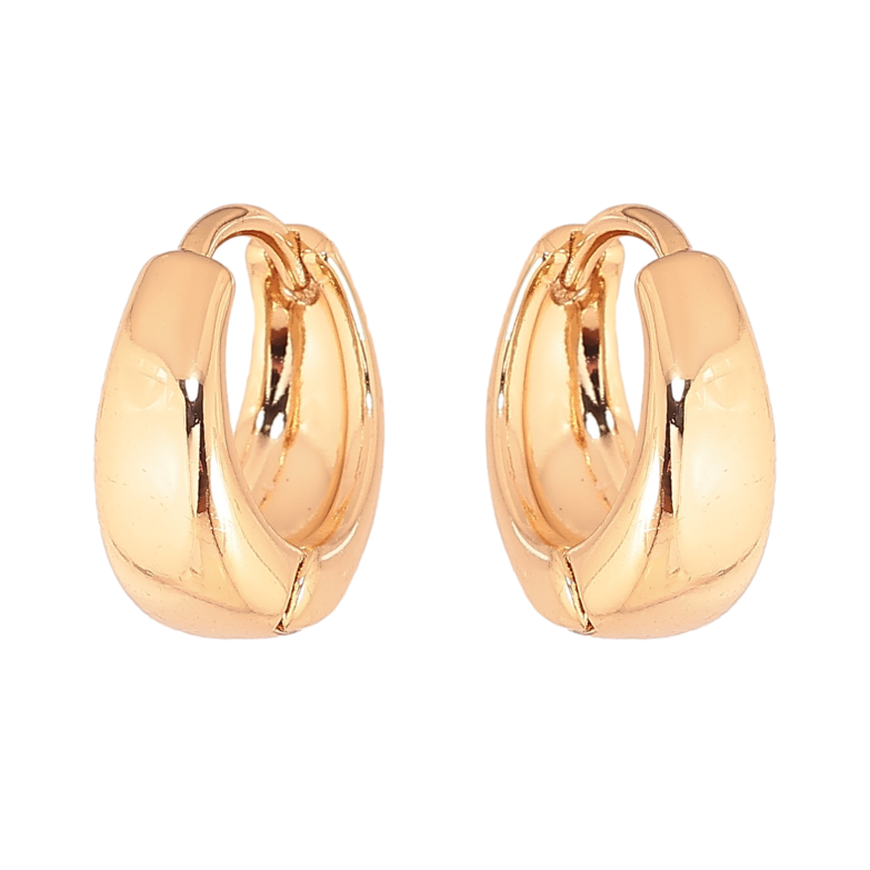 Сережки Xuping колір Позолота 18К колечка "Класика" ø 14мм фото №1