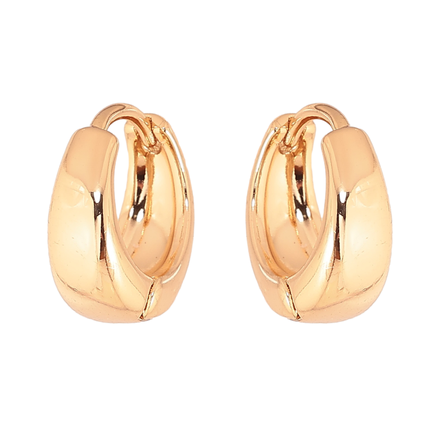 Сережки Xuping колір Позолота 18К колечка "Класика" ø 14мм фото №1