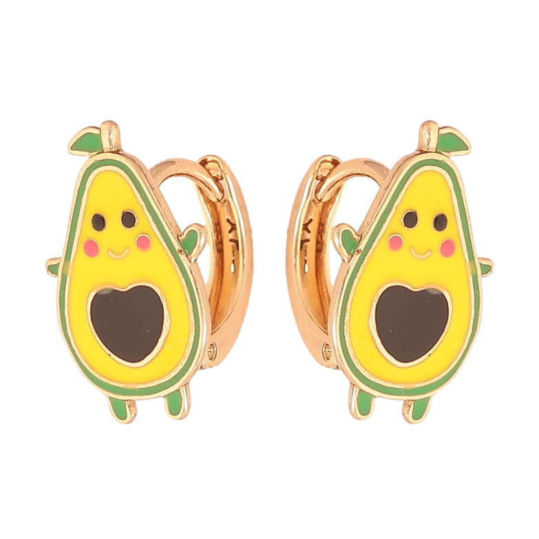 Серьги Xuping цвет Позолота 18К колечки "Авокадо" фото №5