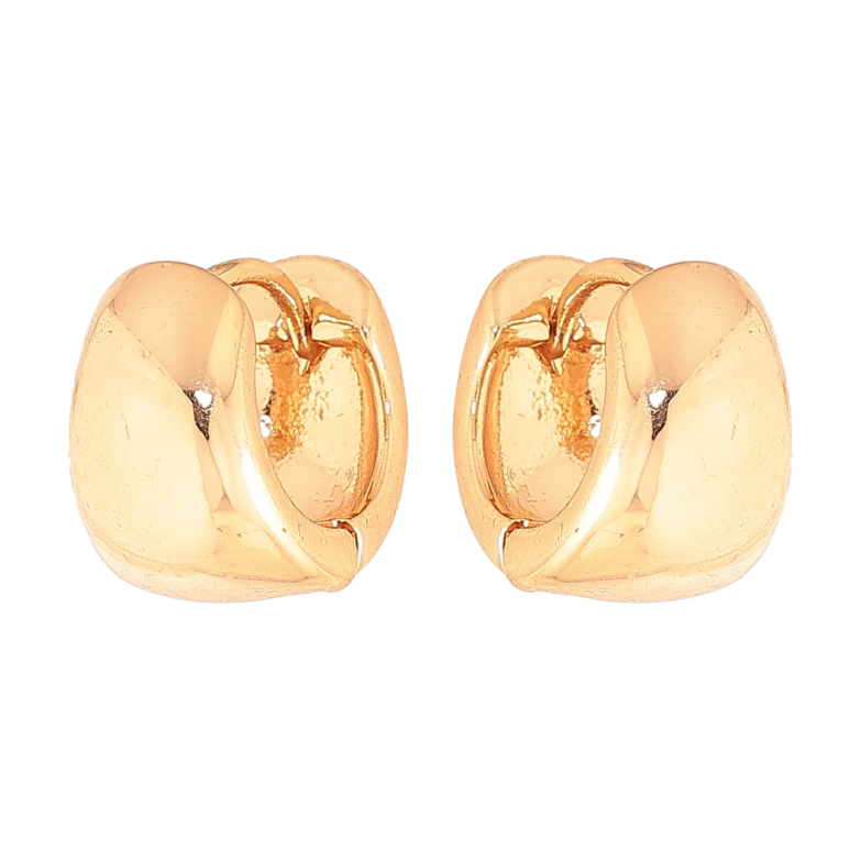 Серьги Xuping цвет Позолота 18К колечки "Классика" ø 14мм фото №4
