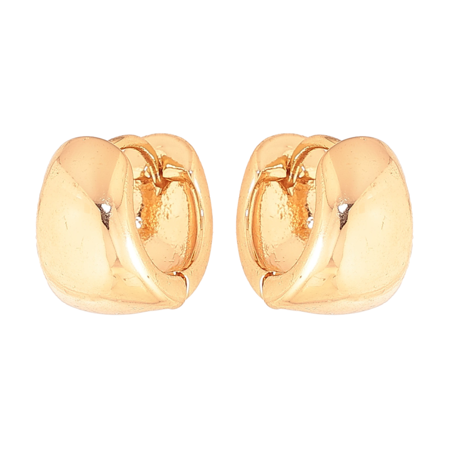 Серьги Xuping цвет Позолота 18К колечки "Классика" ø 14мм фото №1