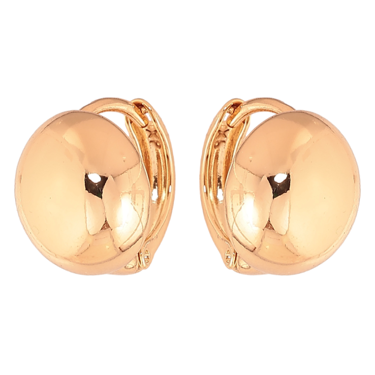 Серьги Xuping цвет Позолота 18К колечки "Декоративные" фото №2